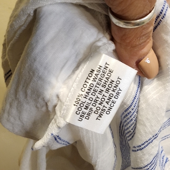 Kalypso 7 stripes casual cotton short dress size S - Picture 7 of 10